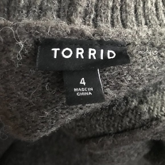 Torrid Grey Long Line Sequin Duster Cardigan Size 4 - Picture 5 of 7